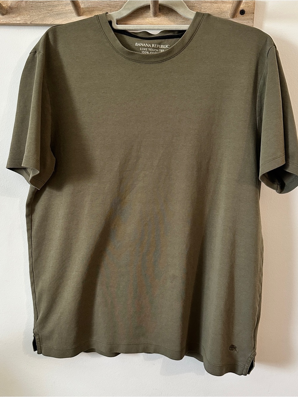 Banana Republic Men's Olive Green Crewneck Short Sleeve Tee size Large